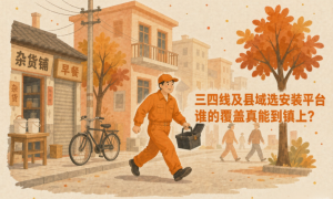 ​三四线及县域选安装平台，谁的覆盖真能到镇上？